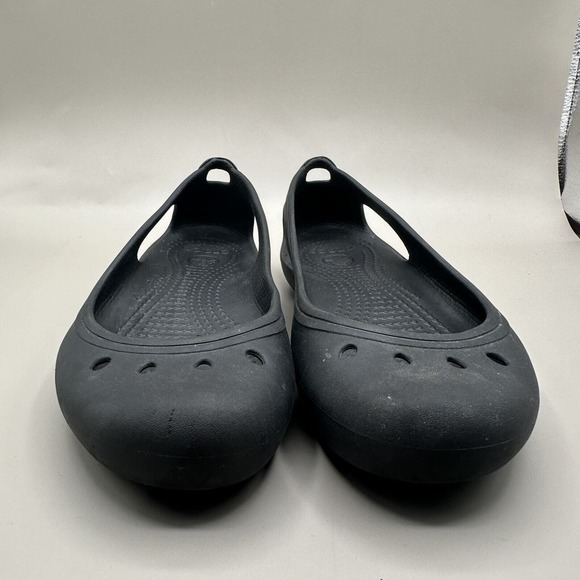 Crocs At Work Womens Kadee Black Slip Resistant Comfort Ballet Flat Size 6 - Picture 4 of 6